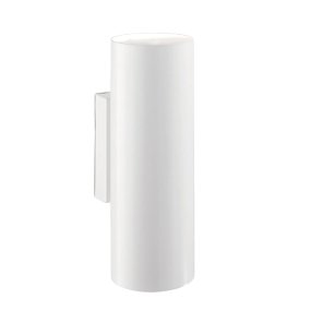 Applique moderno Ideal Lux LOOK ROUND AP2 30H 370033 GU10 LED 220V biemissione metallo bianco