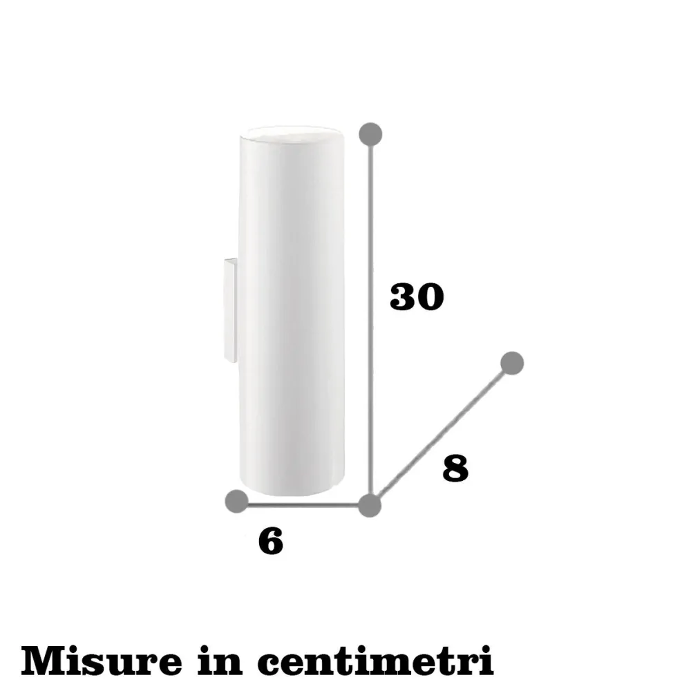 Moderne Wandleuchte Ideal Lux LOOK ROUND AP2 30H 352961