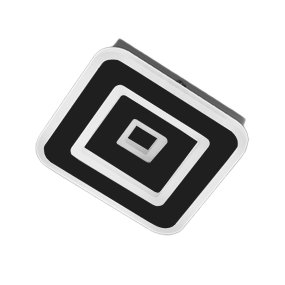 Plafoniera moderna Promoingross HALO Q20 FULL LED CCT 20X20 metallo metacrilato