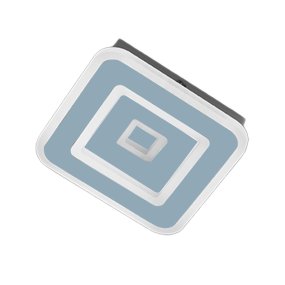 Lámpara de techo moderna Promoingross Q WH LED CCT, lámpara de pared cuadrada