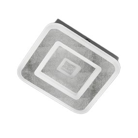 Moderne Deckenleuchte Promoingross HALO Q20 Voll-LED CCT 20x20 Methacrylat-Metall