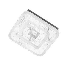 Plafoniera moderna Promoingross HALO Q20 FULL marmo LED CCT 20X20 metallo metacrilato