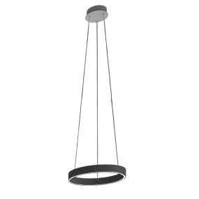 Moderner Kronleuchter Promoingross GAME S40 LED CCT Doppelemission Metall Silikon