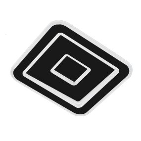 Lámpara de techo clásica Promoingross HALO Q35 RU LED CCT 3450LM lámpara de techo cuadrada