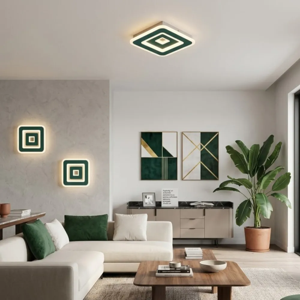 Plafonnier moderne Promoingross HALO Q WH LED CCT