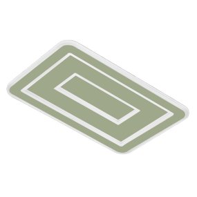 Promoingross HALO R50 Voll-LED-CCT-Deckenleuchte im modernen Stil aus Methacrylat-Metall