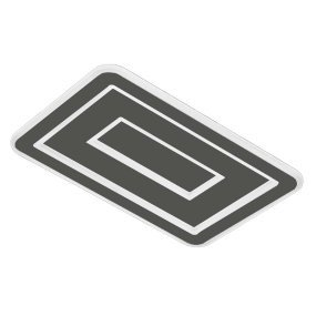 Plafoniera moderna Promoingross HALO R50 FULL LED CCT metallo metacrilato