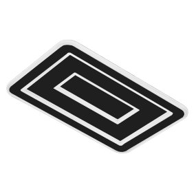 Plafonnier moderne Promoingross HALO R50 FULL LED CCT en métal méthacrylate