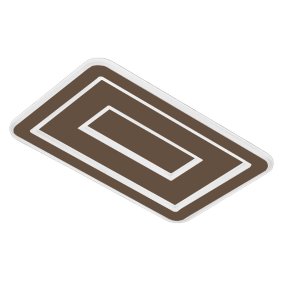 Promoingross HALO R50 Voll-LED-CCT-Deckenleuchte im modernen Stil aus Methacrylat-Metall