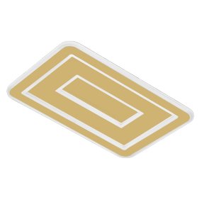 Promoingross HALO R50 Voll-LED-CCT-Deckenleuchte im modernen Stil aus Methacrylat-Metall