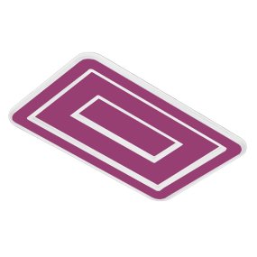 Plafonnier moderne Promoingross HALO R50 FULL LED CCT en métal méthacrylate