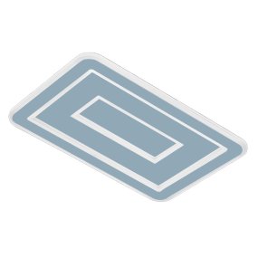 Promoingross HALO R50 Voll-LED-CCT-Deckenleuchte im modernen Stil aus Methacrylat-Metall