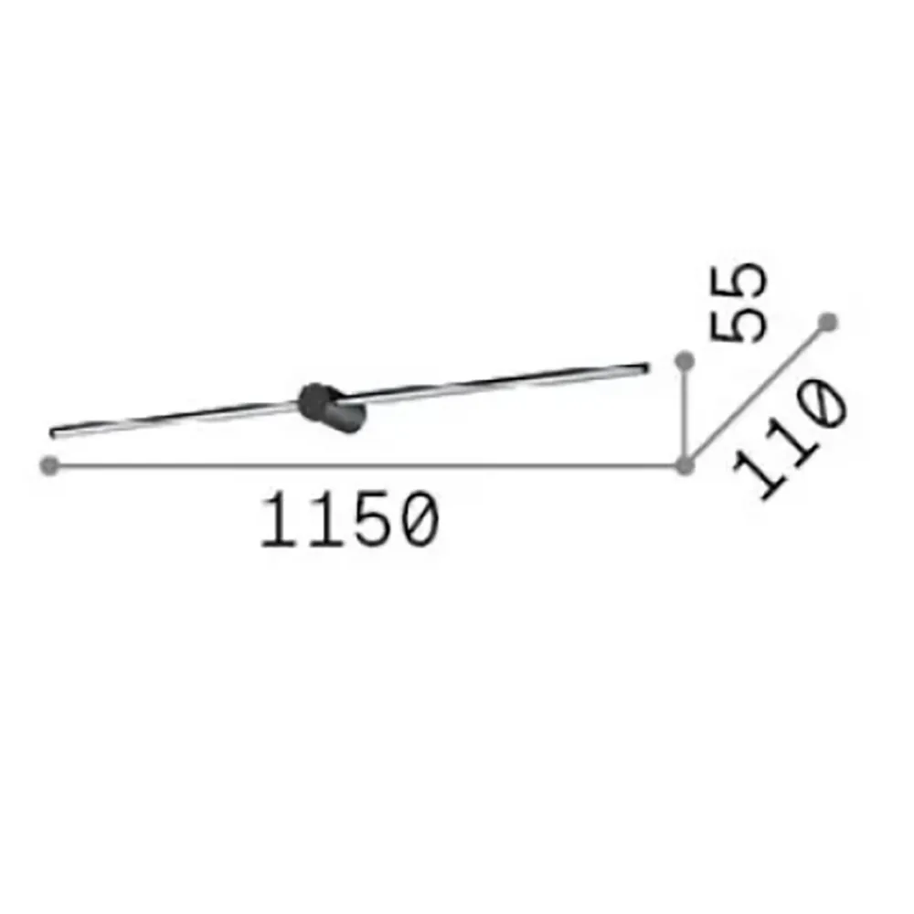 Ideal Lux ESSENCE ROUND AP D115 klassische LED-Wandleuchte