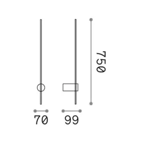 Applique led classica Ideal Lux ESSENCE ROUND AP D075 371665