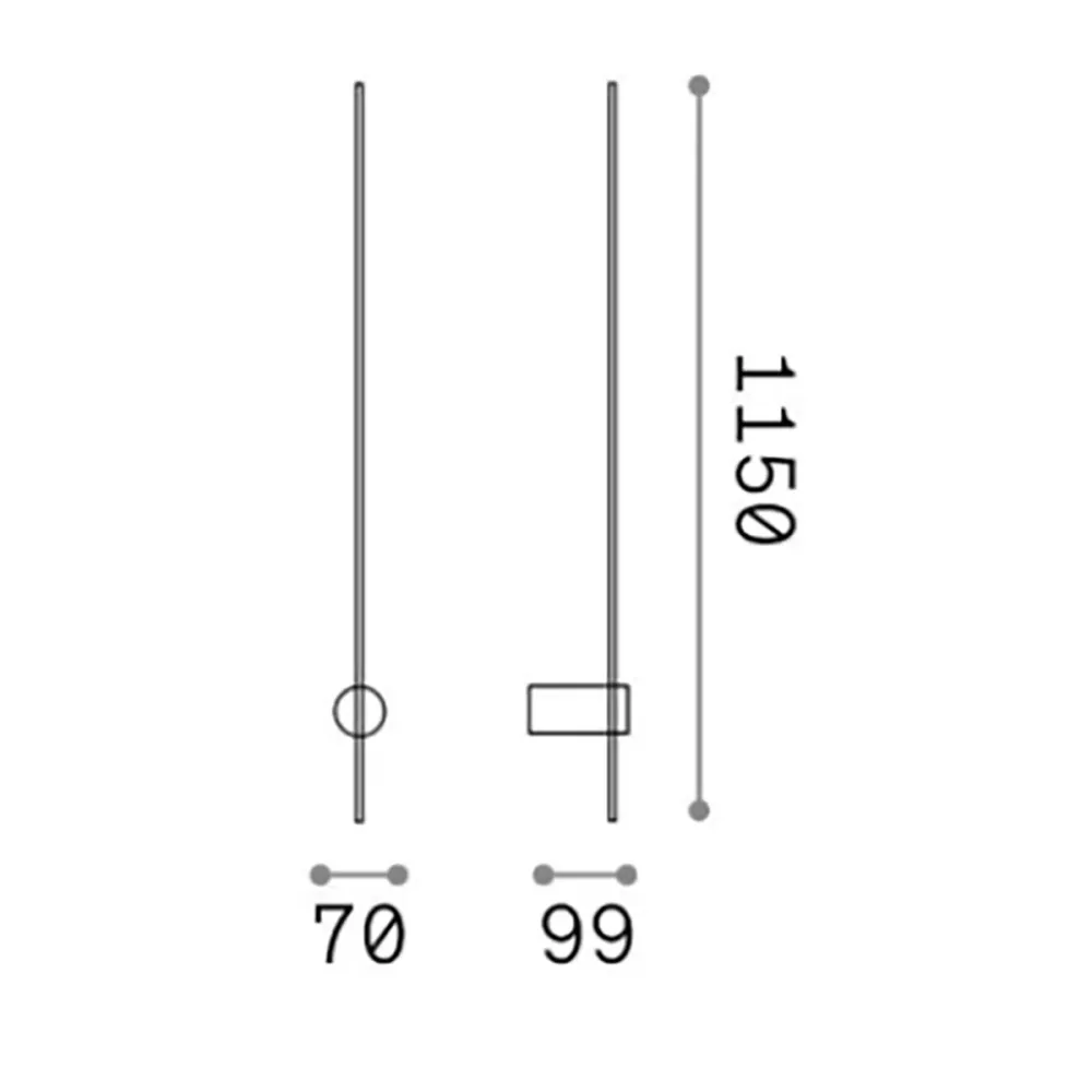 Applique led classica Ideal Lux ESSENCE ROUND AP D115 371719