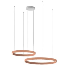 Moderner Kronleuchter Promoingross GAME BIS S80+S100 LED CCT Doppelemission Metall Silikon