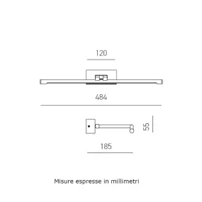 Gea Luce GAP GAP442N LED moderne Wandleuchte