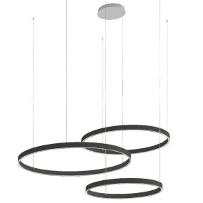 Moderner Kronleuchter Promoingross GAME TRIS S40+S60+S80 LED CCT Doppelemission Metall Silikon