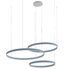 Moderner Kronleuchter Promoingross GAME TRIS S40+S60+S80 LED CCT Doppelemission Metall Silikon