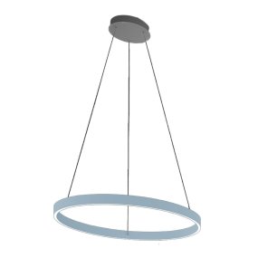 Lámpara de araña moderna Promoingross GAME S80 LED CCT de doble emisión, metal y silicona.