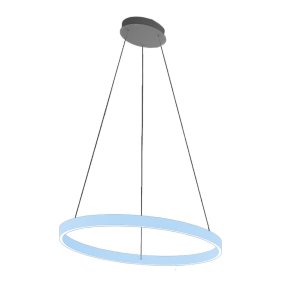 Lámpara de araña moderna Promoingross GAME S80 LED CCT de doble emisión, metal y silicona.