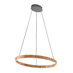 Lámpara de araña moderna Promoingross GAME S80 LED CCT de doble emisión, metal y silicona.