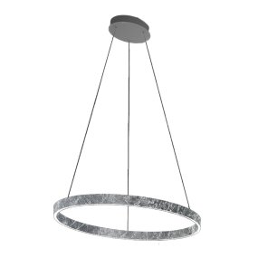 Moderner Kronleuchter Promoingross GAME S80 LED CCT Doppelemission Metall Silikon