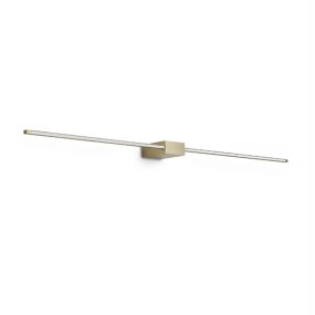 Applique led classica Ideal Lux ESSENCE SQUARE AP D115 371726 OTTONE 2000Lm 3000°K luce diretta