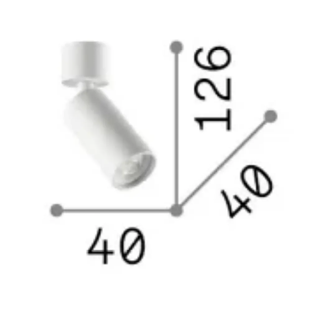 Spot classique Ideal Lux DYNAMITE 347653