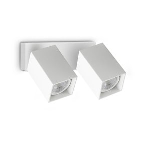 Faretti moderni orientabili Ideal Lux DYNAMITE 371221 GU10 LED metallo bianco
