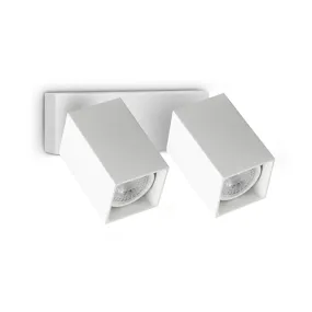 Faretti moderni orientabili Ideal Lux DYNAMITE 371221 GU10 LED metallo bianco