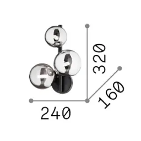 Lámpara de pared Ideal Lux PERLAGE 283784