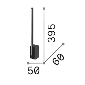 Abat-jour classica Ideal Lux ESSENCE SQUARE 367156 LED 1400LM 3000K metallo policarbonato bianco dimmerabile