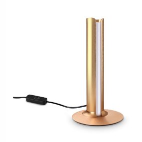 Pantalla clásica Ideal Lux DORICA 362557 LED 1100LM 3000K aluminio cobre regulador táctil