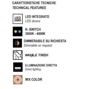 Plafoniera moderna Promoingross BOARD Q35 LED CCT
