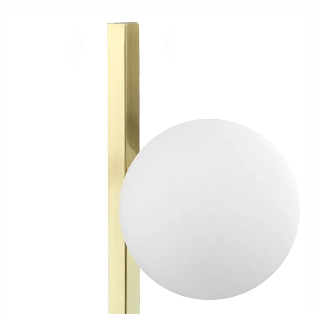 Abat-jour classica Ideal Lux BINOMIO 353258 OTTONE G9 LED sfera vetro soffiato luce diffusa