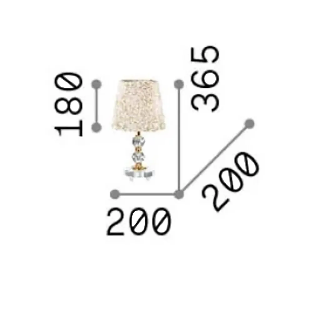 Ideal Lux QUEEN 077734 Kristalllampenschirm