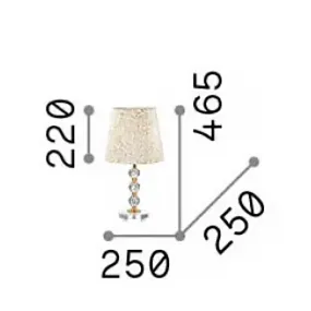 Ideal Lux QUEEN 077741 Kristalllampenschirm