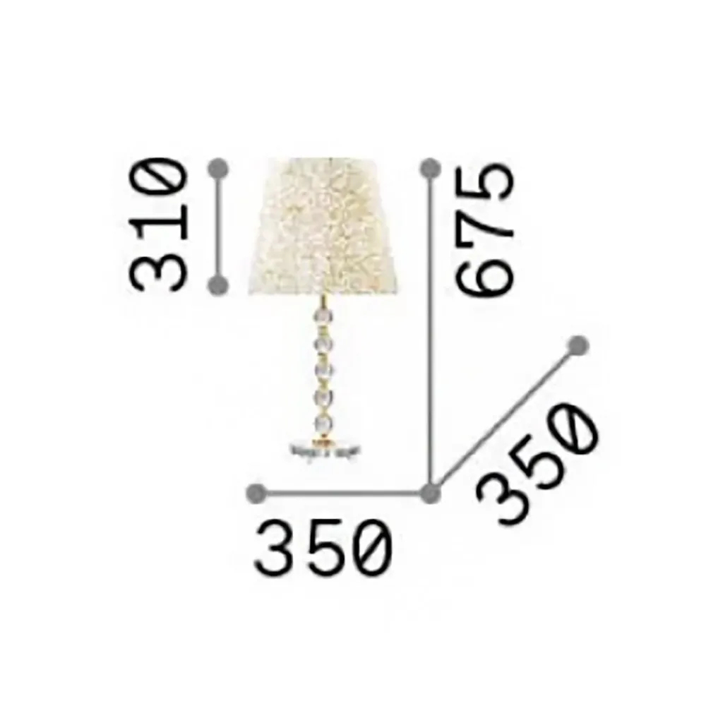 Ideal Lux QUEEN 077758 Kristalllampenschirm
