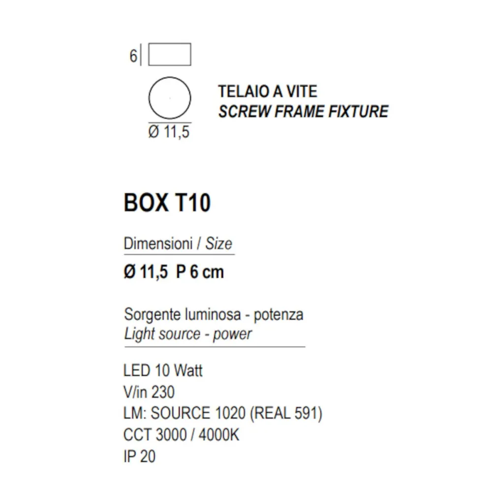 Promoingross BOX T10 CCT LED-Deckenleuchte