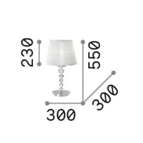 Ideal Lux PEGASO 059259 pantalla cristal