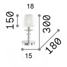 Ideal Lux PEGASO 059266 Kristalllampenschirm