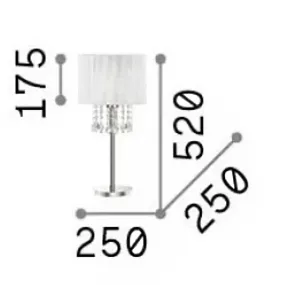 Pantalla de lámpara de cristal Ideal Lux OPERA 068305