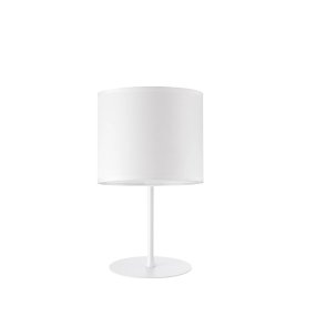 Abat-jour Ideal Lux SET UP 259864 260327 E27 LED 37.5H paralume ignifugo cilindro tessuto bianco