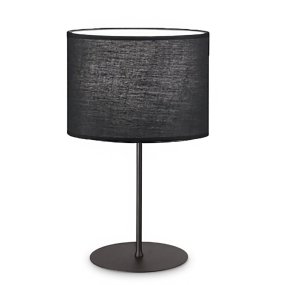 Abat-jour Ideal Lux SET UP 259925 270005 E27 LED 53H paralume ignifugo cilindro tessuto nero