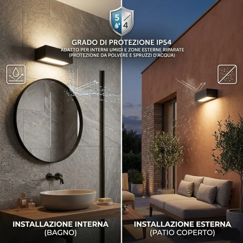 Applique moderno Promoingross PATHIO E27 LED IP54