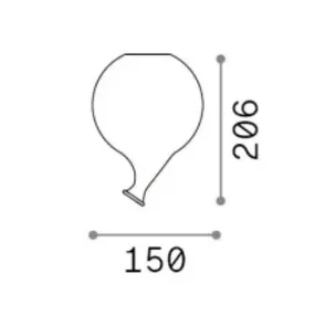 Lampadario 7 luci vetro pyrex multicolor Ideal Lux CLOWN