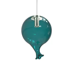 Lustre Ideal Lux CLOWN 352619 344171 368245 à 3 lumières en verre Pyrex vert