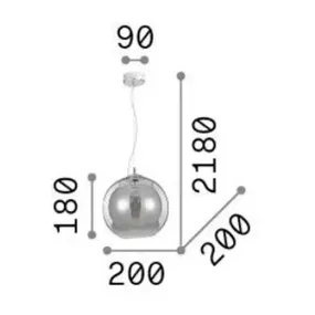 Lampadario classica Ideal Lux NEMO SP1 D20 339047