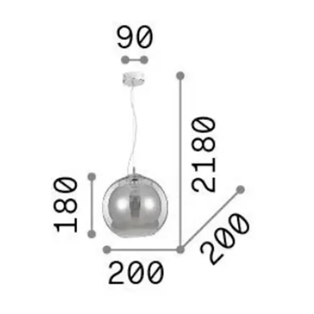 Lustre classique Ideal Lux NEMO SP1 D20 339047